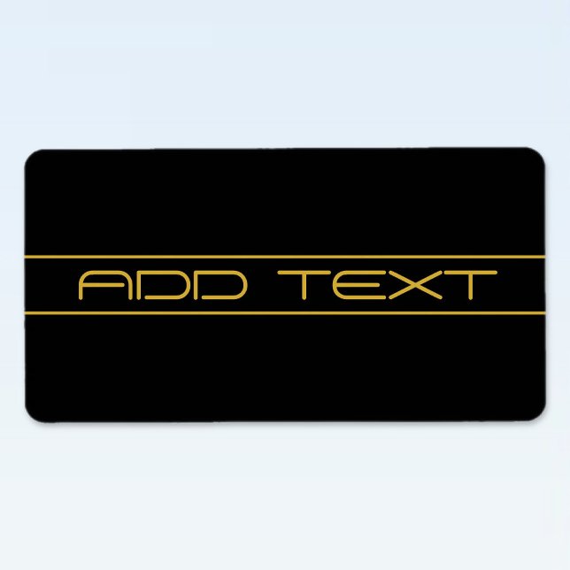 Modern Stylish Editable Gold Text & Stripes Label (Creator Uploaded)