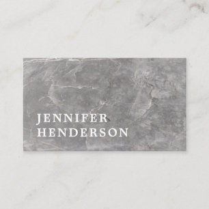 Modern stylish elegant grey marble professional bu business card