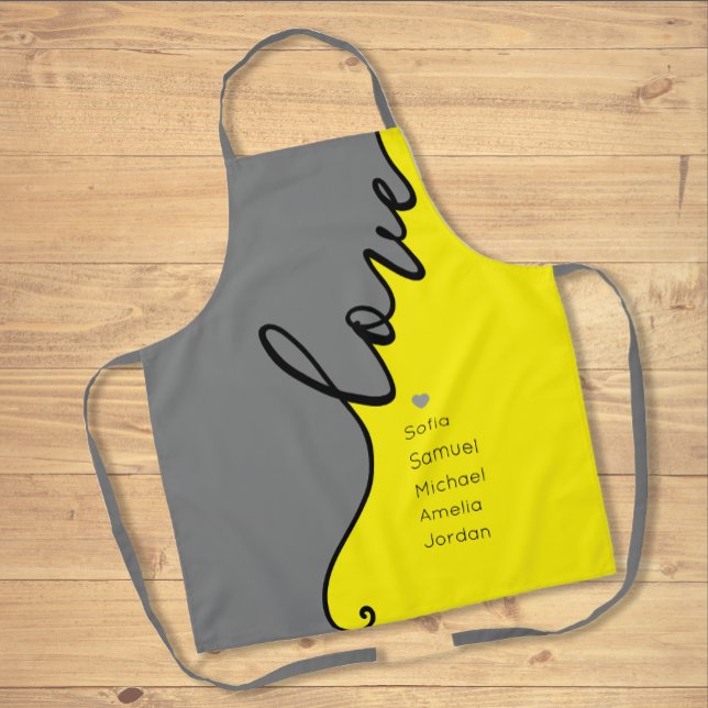 Modern Stylish Elegant Script Mother's Day Apron (Creator Uploaded)