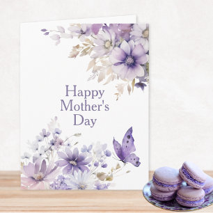 Modern Stylish Floral Happy Mother's Day Card