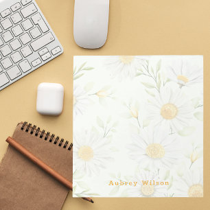 Modern Stylish Floral Watercolor Notepad