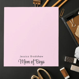 Modern Stylish For Mum Pink Notepad