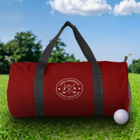 Modern Stylish Golfer Monogram & Name Personalised