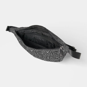 Modern Stylish Grey & Black Classic Bum Bags