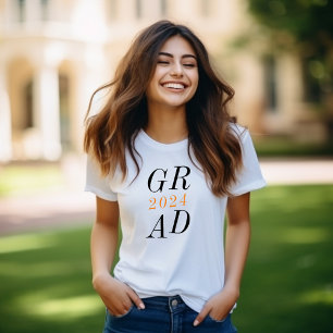 Modern Stylish High School Senior Graduation T-Shirt