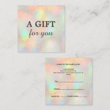 Modern Stylish Holographic Beauty Salon