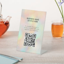 Modern Stylish Holographic Beauty Salon