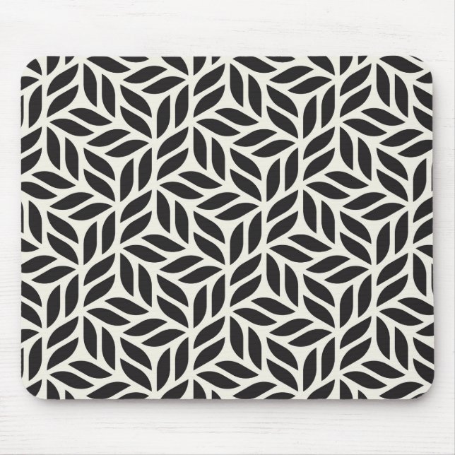 Modern Stylish Leaf Pattern Mouse Pad (Front)