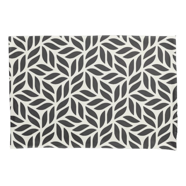 Modern Stylish Leaf Pattern Pillowcase (Front-Left)