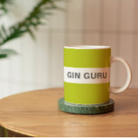Modern Stylish Lime Green Gin Guru