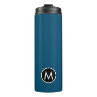 Modern Stylish Magenta Monogram Travel Mug