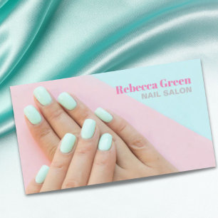 Modern Stylish Manicurist Nail Artist Nail Salon Business Card