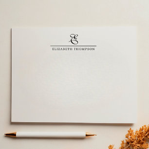 Modern Stylish Monogram Name Card