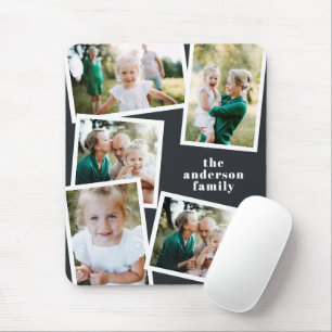 Modern stylish multi photo family home decor mouse pad