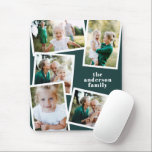 Modern stylish multi photo family home decor mouse pad<br><div class="desc">Modern stylish multi photo family home decor. Colours can be changed.</div>