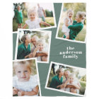 Modern stylish multi photo family home decor sage