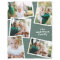 Modern stylish multi photo family home decor sage