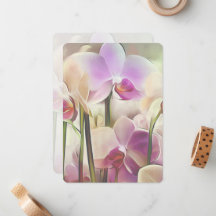 Modern Stylish Orchids | Add Your Name