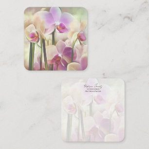 Modern Stylish Orchids Add Your Name Card