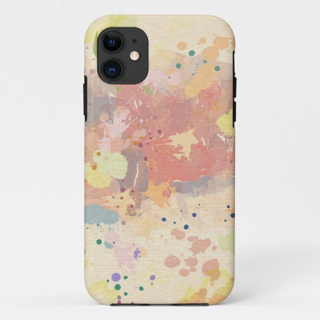 Modern Stylish Paint Splash Pattern Case-Mate iPhone Case (Back)