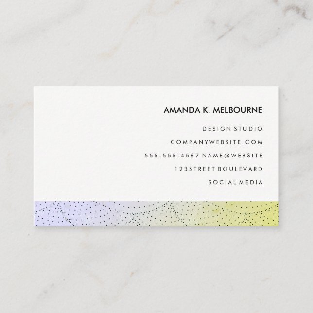 Modern Stylish Pattern Business Card (Front)
