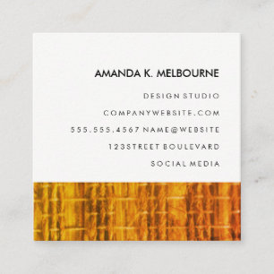 Modern Stylish Pattern Square Business Card