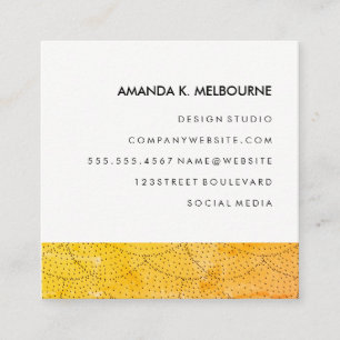 Modern Stylish Pattern Square Business Card