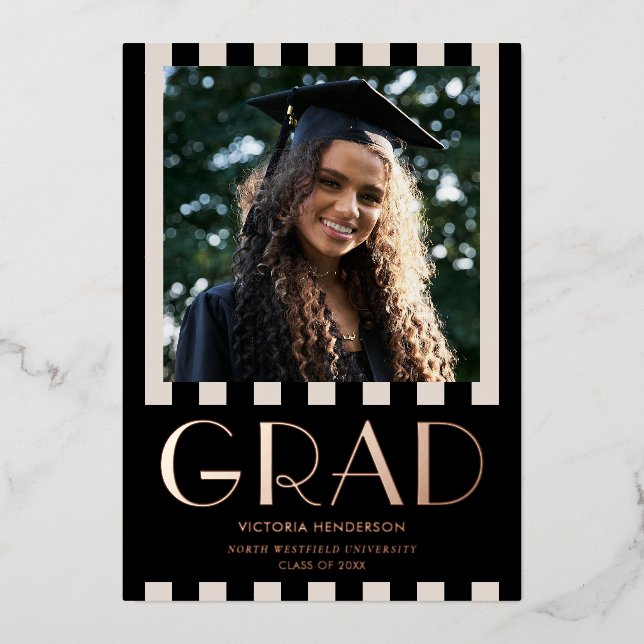 Modern Stylish Photo College Graduation Party (Front)