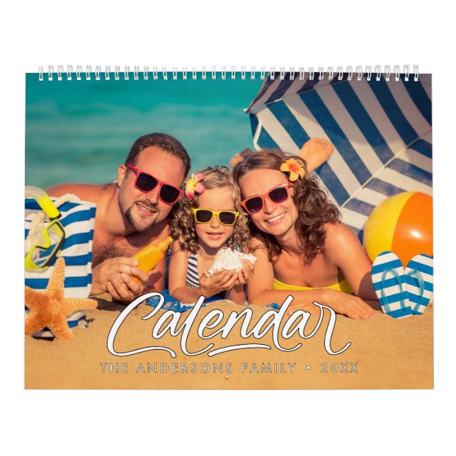 Modern Stylish Photo Family 2026 Calendar (Cover)