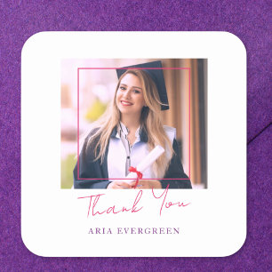 Modern Stylish Photo Graduation Envelope Seal