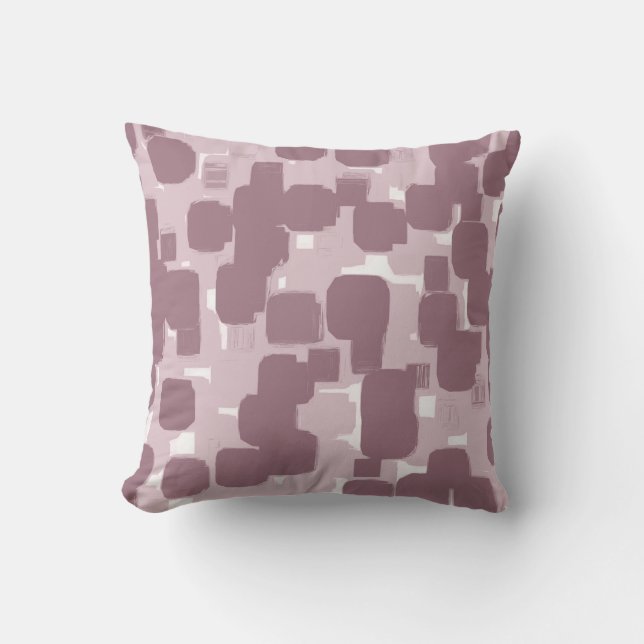 Modern Stylish Pink Abstract Pattern Cushion (Front)