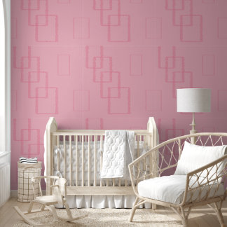 modern stylish Pink Geometric Square Speckled   Wallpaper