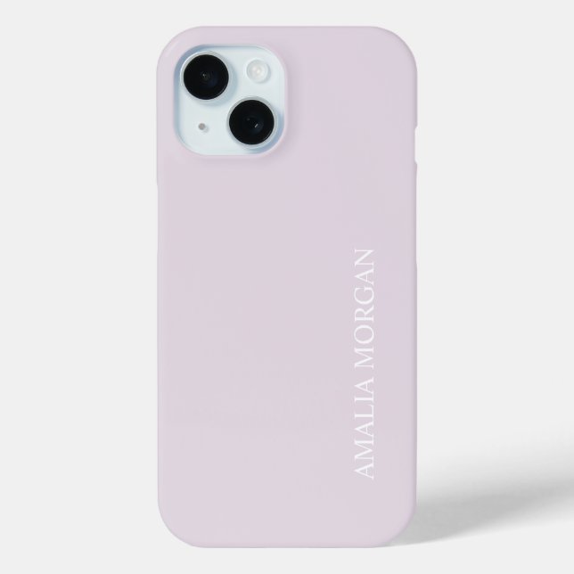 Modern Stylish Pink Monogram  Case-Mate iPhone Case (Back)
