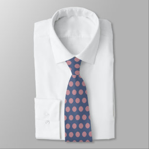 Modern Stylish Pink Polka Dot Tie