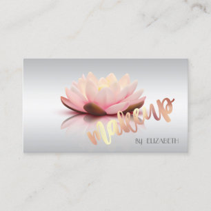 Modern Stylish Professional,Makkeup,Lotus Business Card