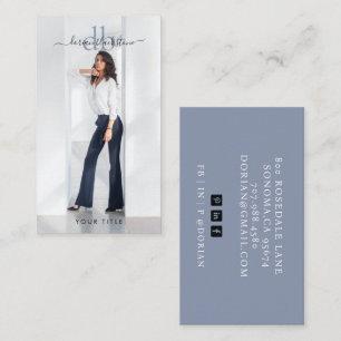 Modern Stylish Professional Photo Business Card
