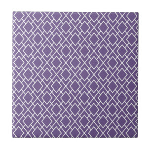 Modern Stylish Purple Diamond Pattern Ceramic Tile