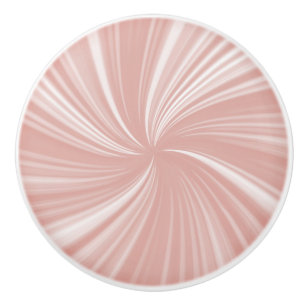 Modern Stylish Reddish Orange Pastel Style Ceramic Knob