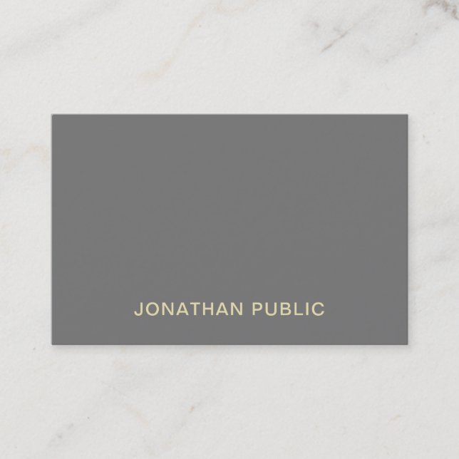 Modern Stylish Simple Design Professional Trendy Business Card (Front)