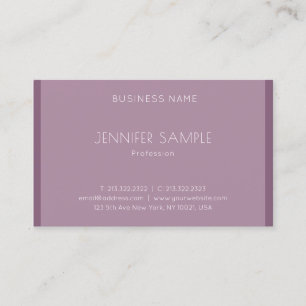 Modern Stylish Simple Design Template Professional Business Card