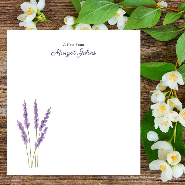 Modern Stylish Simple Watercolor Floral Notepad (Creator Uploaded)
