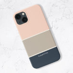Modern Stylish Stripe Pattern iPhone 13 Case<br><div class="desc">Personalize this modern minimalist color block striped Pattern iPhone case. Add your name,  monogram or initials.</div>