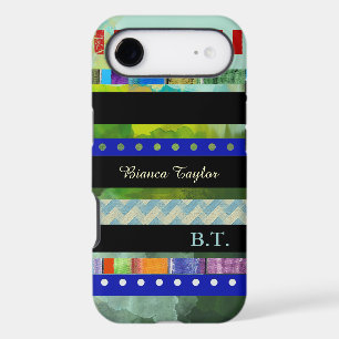 modern & stylish stripes & custom-name