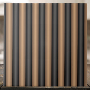 Modern Stylish Toasted Brown Stripes with Depth Ceramic Tile