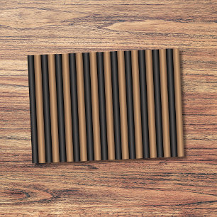 Modern Stylish Toasted Brown Stripes with Depth Post-it Notes