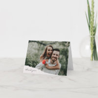 Modern Stylish Torn Paper Wedding Custom Photo