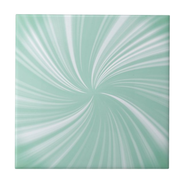 Modern Stylish Turquoise Pattern Ceramic Tile (Front)