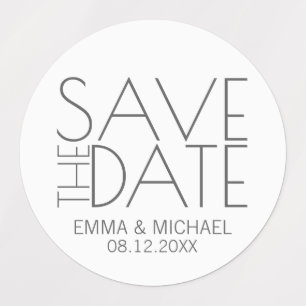 Modern Stylish Wedding Save the Date
