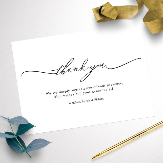 Modern Stylish Wedding Thank You Cards (Creator Uploaded)