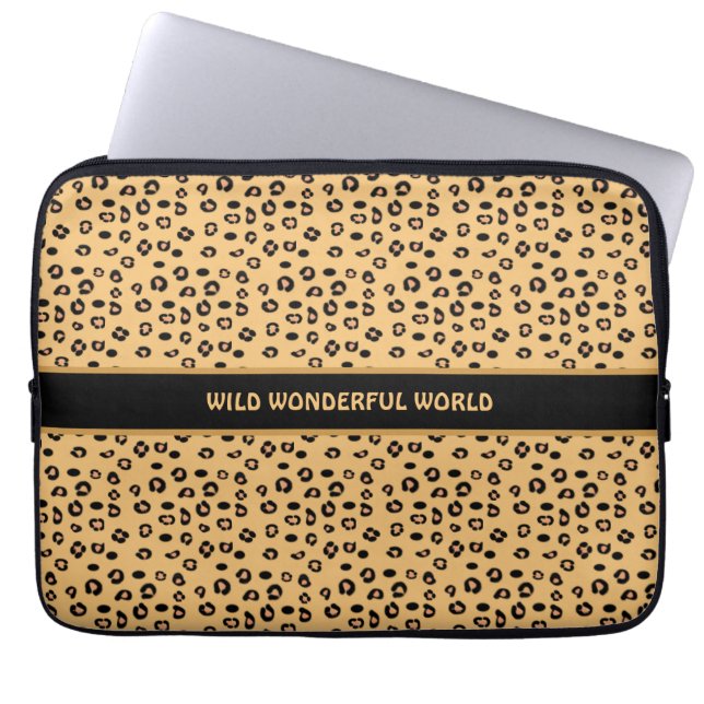 Modern stylish wild tiger pattern laptop sleeve (Front)